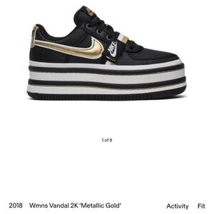 NIKE RARE 2018 WMNS Vandal 2K Black Metallic Gold